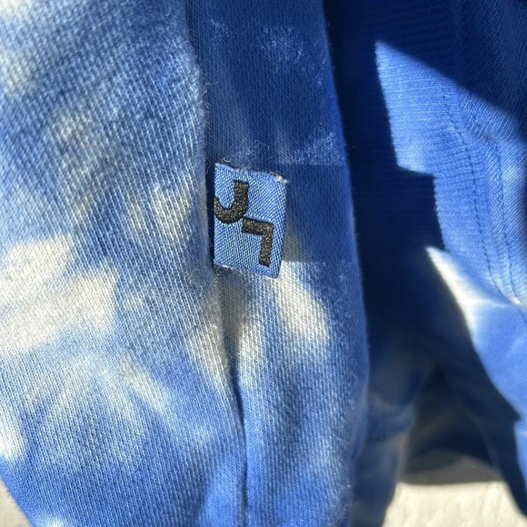 JoyLab Blue Tye Dye knot-back Sweat Shirt - Picture 3 of 4